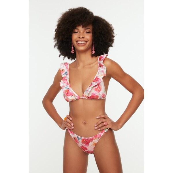 Trendyol kvetinové vzorované spodky bikín 54996847