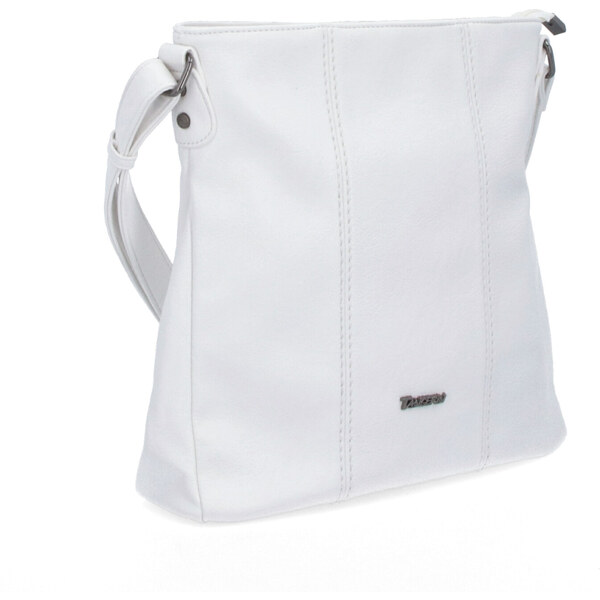 Kabelka zo syntetickej kože crossbody Tangerin biela 8004 B 47092174