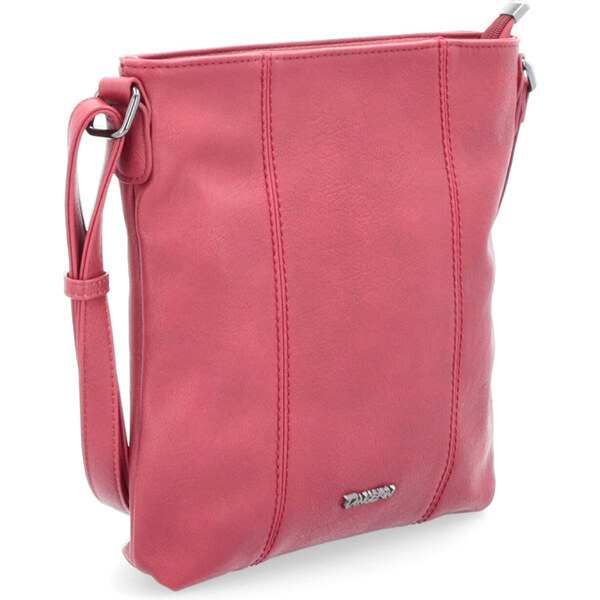 Kabelka zo syntetickej kože crossbody Tangerin červená 8011 CV 64019644