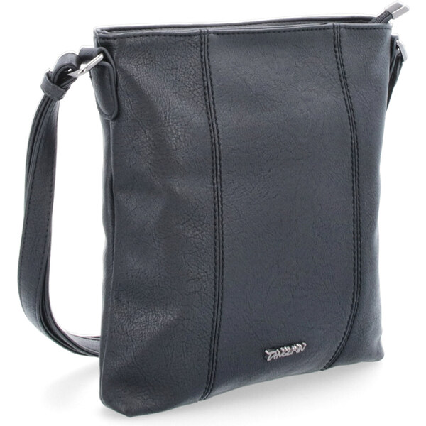 Kabelka zo syntetickej kože crossbody Tangerin čierna 8011 C 64019645