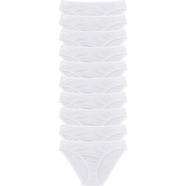 bonprix Nohavičky (10 ks), farba biela 44740901