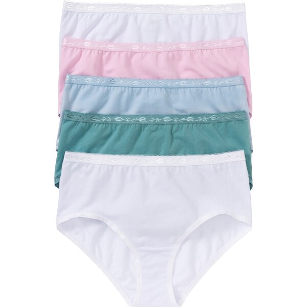 bonprix Maxi nohavičky (5 ks), farba biela 44731729