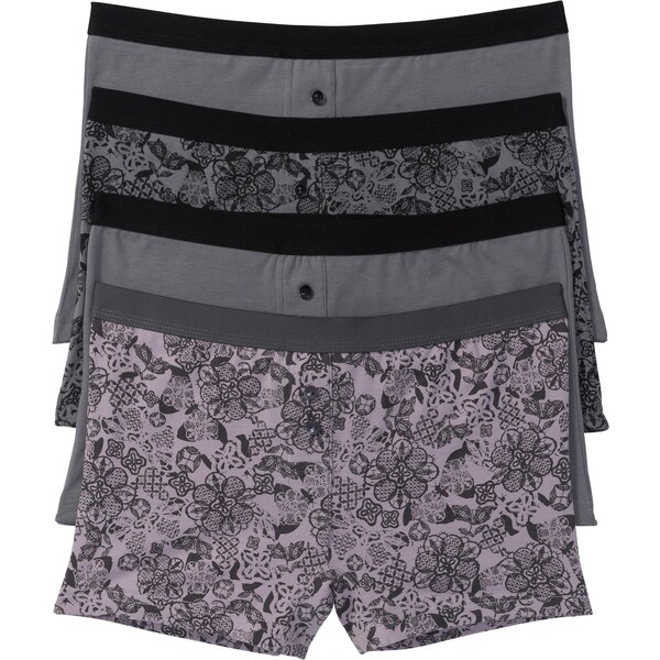 bonprix Dámske boxerky (4 ks), farba fialová 44741976