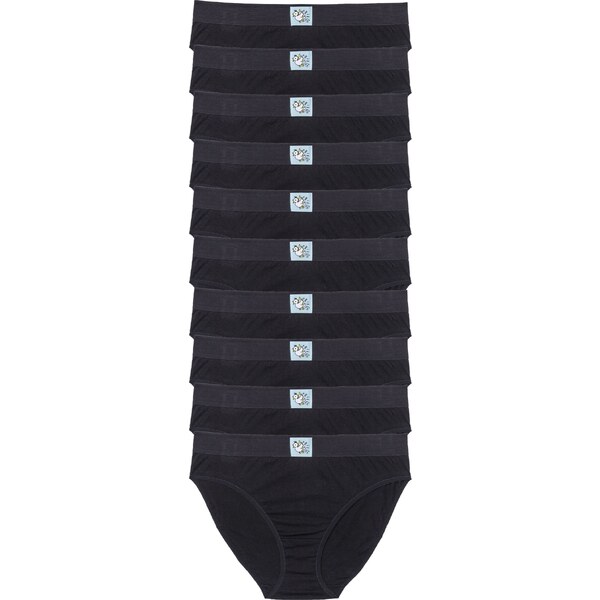 bonprix Nohavičky (10 ks v balení), farba čierna 44742472