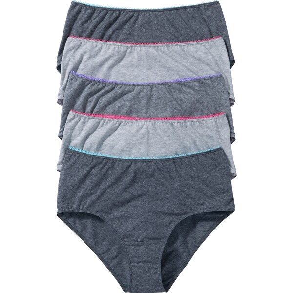 bonprix Maxi nohavičky (5 ks), farba šedá 44741601