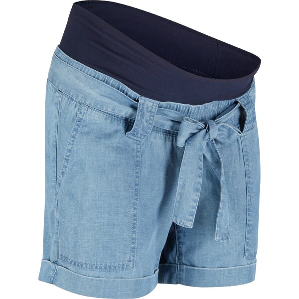 bonprix Materské plátené šortky s lyocellom a plátnom, farba modrá 44891734