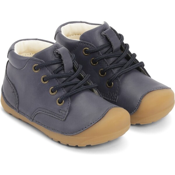Detské kožené topánočky Bundgaard Petit Lace BG101162 - tmavo Modré 46771340