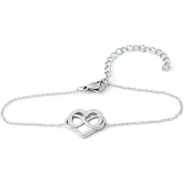 BM Jewellery Dámsky náramok srdca z chirurgickej ocele S11205110 31319064