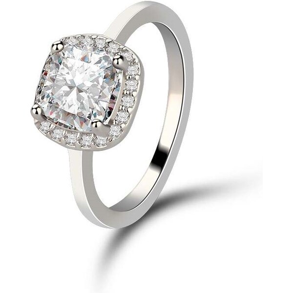 Emporial strieborný rhodiovaný prsteň Kráľovská elegancia 41501729