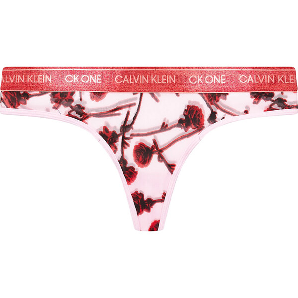 CALVIN KLEIN - CK ONE fashion glitter pale orchid dámske tangá - 29916418