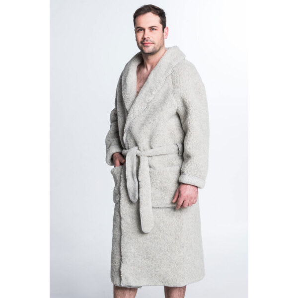 Glara Hrejivý unisex župan z merino vlny 32059357