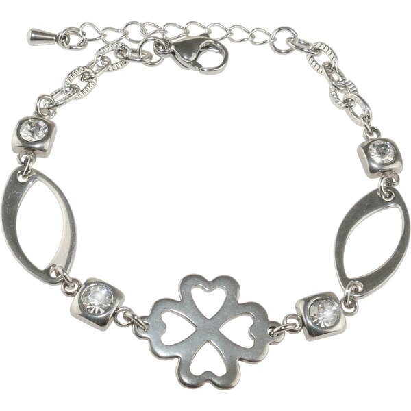CITY STORM Náramok štvorlístok s čírymi očkami 66888930