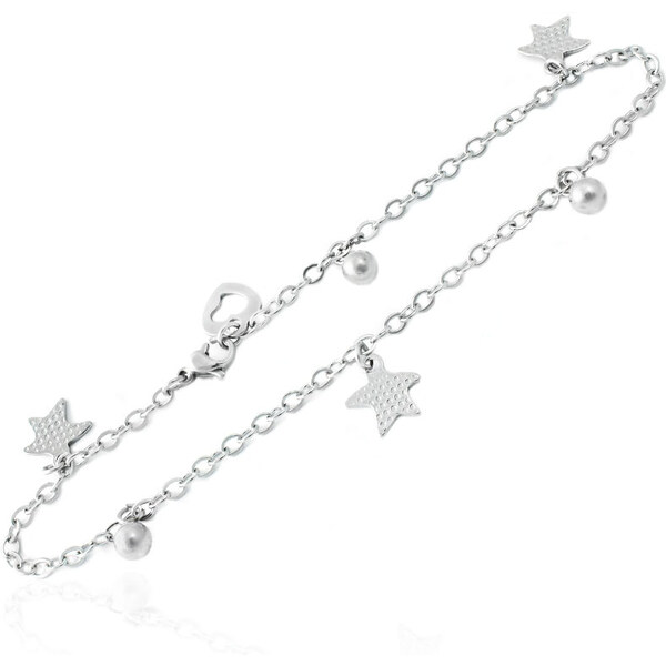 BM Jewellery Dámsky náramok z chirurgickej ocele hviezdy S11219050 31319077