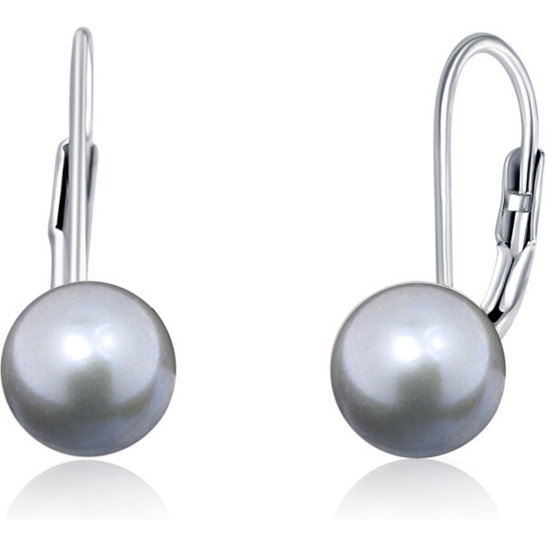 JVD Strieborné náušnice s pravými šedými perlami SVLE0476XD2P6 0,9 cm 66592546