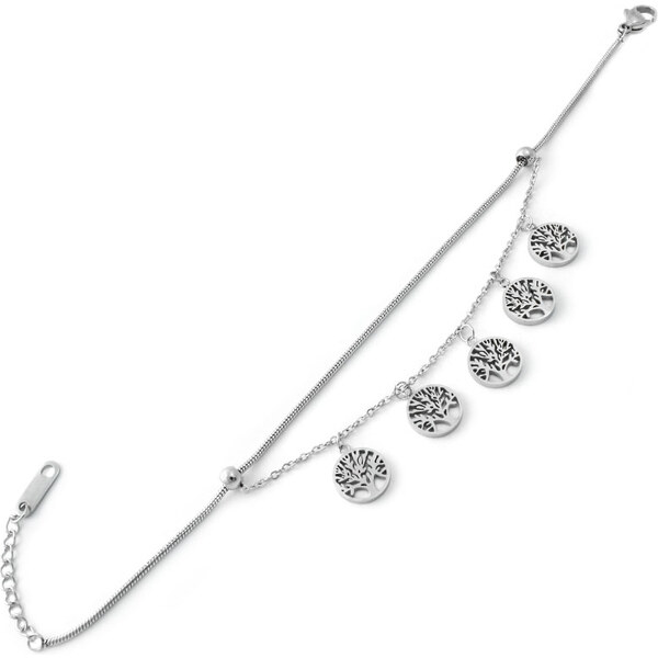 BM Jewellery Dámsky náramok z chirurgickej ocele strom života 31319086