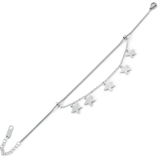 BM Jewellery Dámsky náramok z chirurgickej ocele hviezdy S11231080 31319087