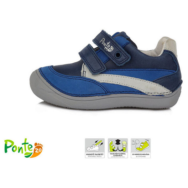 Detské kožené topánky Ponté DA03-1-271 Bermuda Modrá 46771345