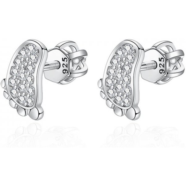 Olivie Strieborné náušnice na skrutku MALÉ NOŽIČKY 5761 30503515