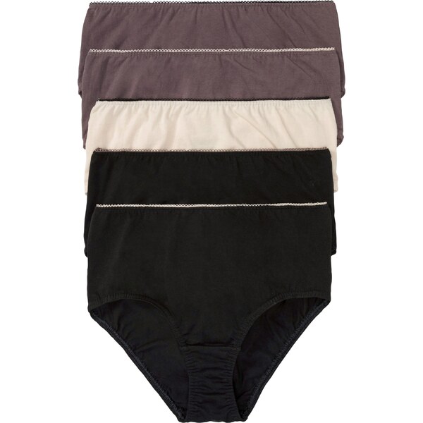 bonprix Maxi nohavičky (5 ks), farba čierna 44846728