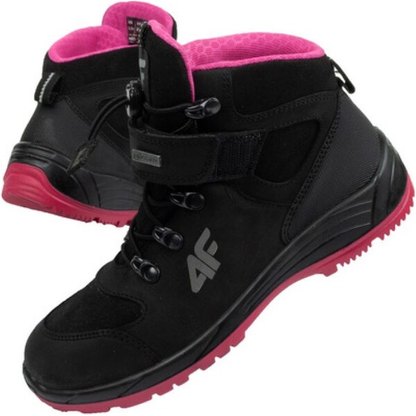 Detská treková obuv HJZ21-JOBMW251 black - 4F 35656446