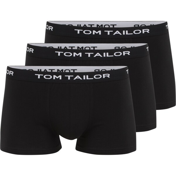 TOM TAILOR Boxerky čierna / biela 63324639