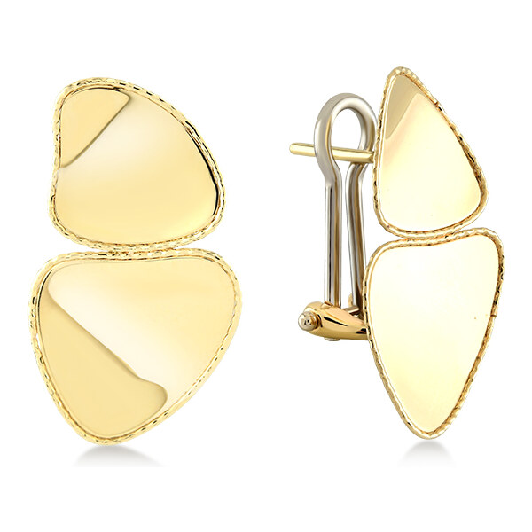 Lillian Vassago Zlaté originálne náušnice se zapínáním omega LLV22 39384409