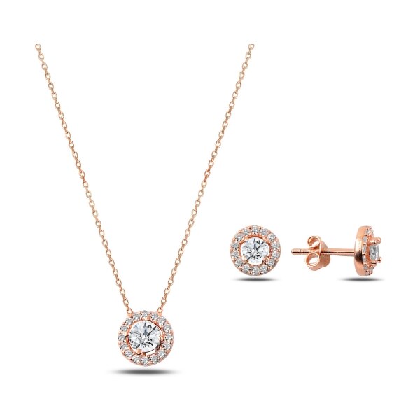 Olivie Súprava strieborných šperkov ZIRKON ROSE 5733 30503493