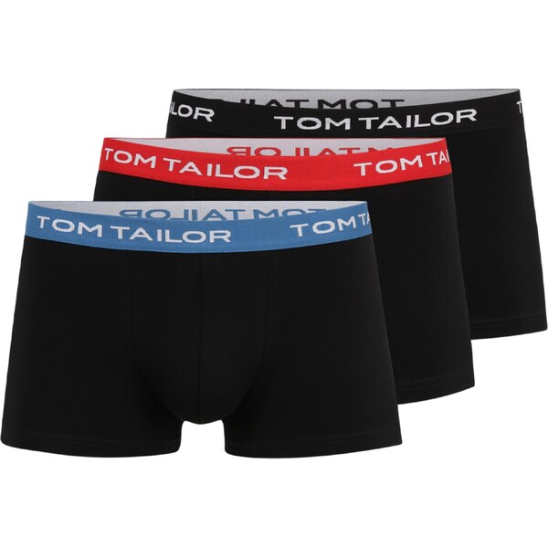 TOM TAILOR Boxerky svetlomodrá / červená / čierna 24810431