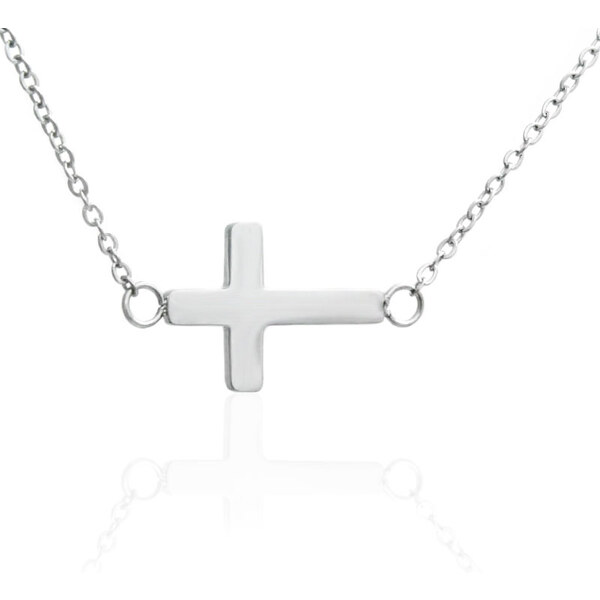 BM Jewellery Dámska retiazka s krížikom 1,5 cm - silver S11260050 31319114