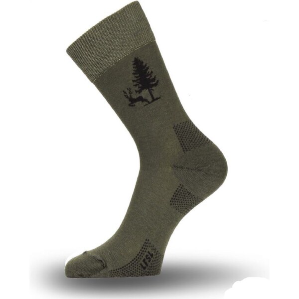 LFSL bavlnené poľovníckej ponožky Lasting Zelená XL 1 pár 27781864