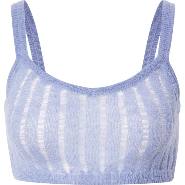 WEEKDAY Vyšívaný top Grace svetlomodrá 54229086