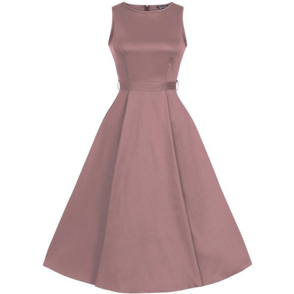 Lady Vintage Hepburn Nostalgic rose šaty 30143381