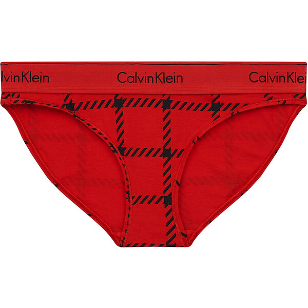 CALVIN KLEIN - nohavičky Modern Cotton red graphic print - limited 30367101