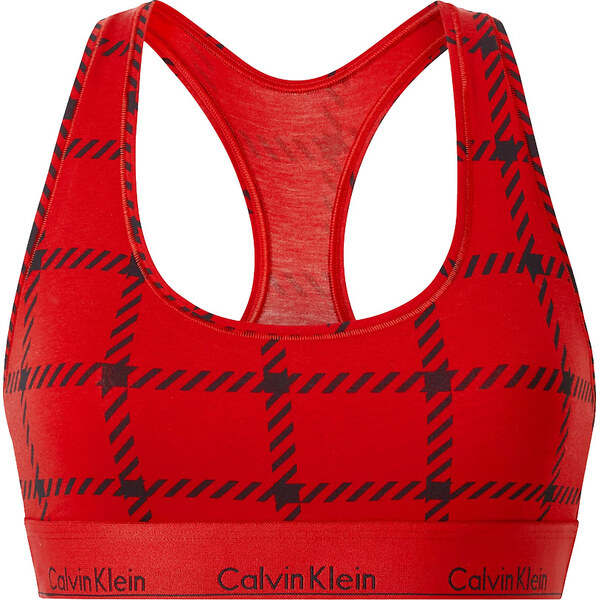Calvin Klein - braletka Modern cotton red graphic print - special 30367107