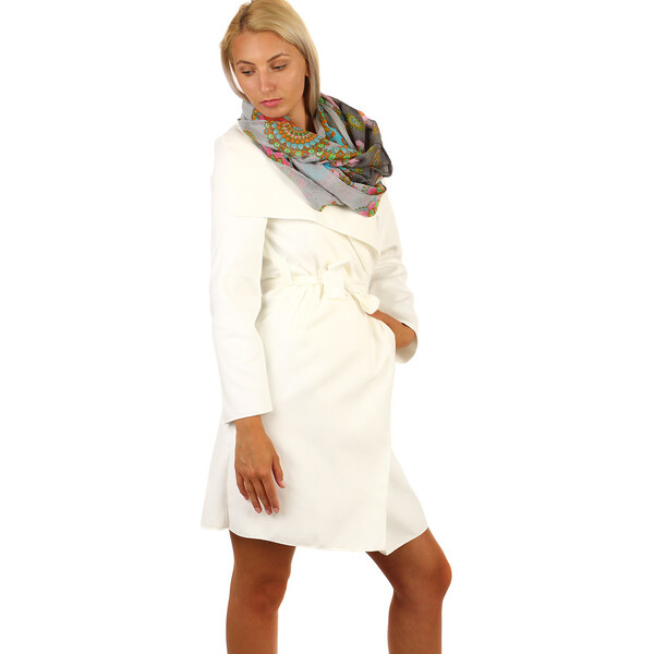 Glara Kabát s opaskom a výrazným golierom 41132163