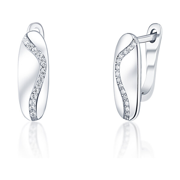 Ligot Strieborné náušnice so zirkónmi 46720329