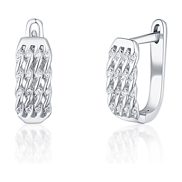 Ligot Strieborné náušnice so zirkónmi 46720327