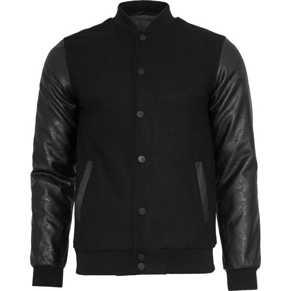 Urban Classics Oldschool College Jacket blk/blk 50671000