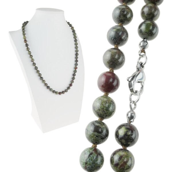 Alexis Marten Náhrdeník z minerálu Jaspis - Drčia Krv 8 mm 66888615