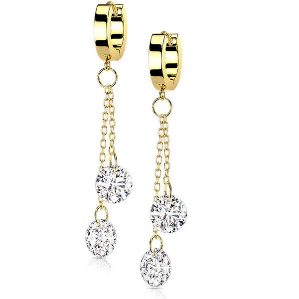 Dámske náušnice z chirurgickej ocele CARMEL 30481837