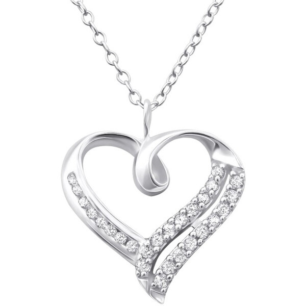 Dámsky strieborný náhrdelník VELVET 30481838