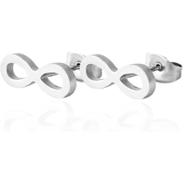 BM Jewellery Náušnice nekonečno z chirurgickej ocele S11287050 31319140