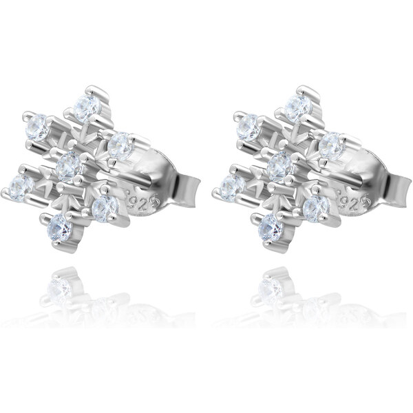 Olivie Strieborné náušnice SNEHOVÁ VLOČKA 5693 30503470