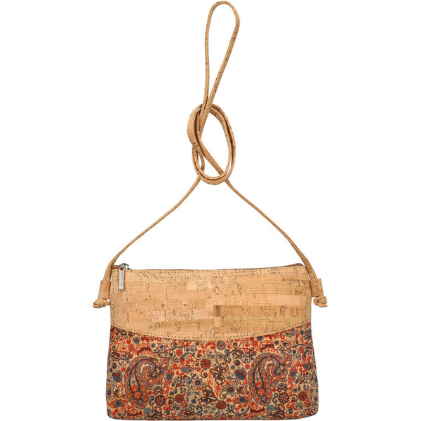 Made in Portugal Korková ľahká crossbody dámska kabelka MSR17 červená 56455722