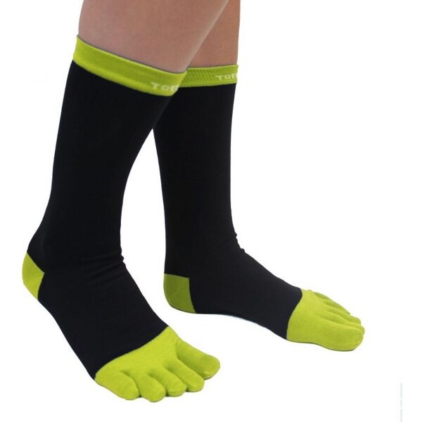 BUSINESS prstové ponožky ToeToe Čierna / Zelená Pánská 1 pár 30947655