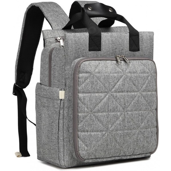 KONO Kompaktný batoh na kočík EM2105 šedý 58463091