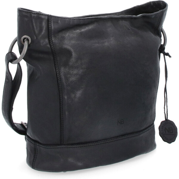 Kožená kabelka crossbody Noelia Bolger čierna NB 2089 C 30579496