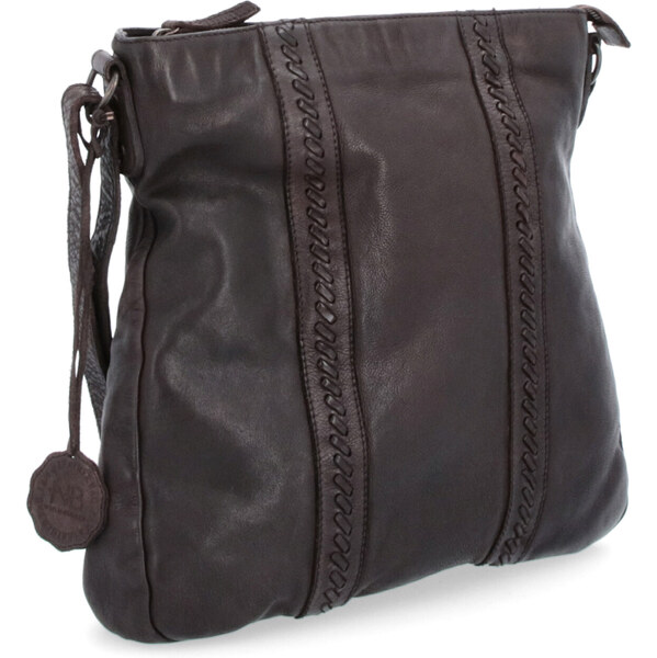 Kožená kabelka crossbody Noelia Bolger hnedá NB 2099 H 64019667