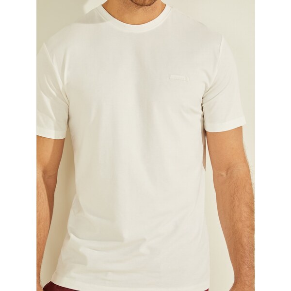 Pánske tričko U1YA15JR06K - SCFY krémová - Guess 35541033