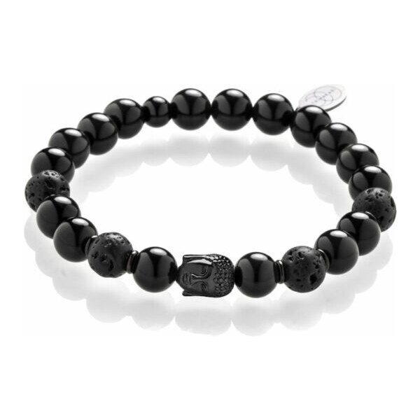 Budha náramok pre mužov - čierny Trimakasi 30613752